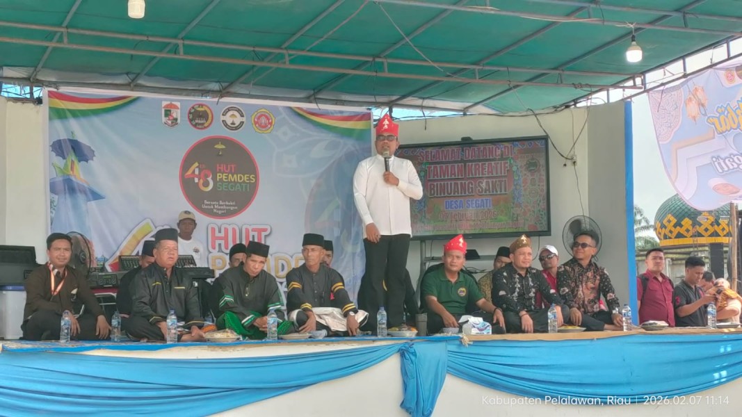 Bupati Zukri Resmikan Taman Kreatif Binuang Sakti, Hadiah HUT ke-48 Desa Segati