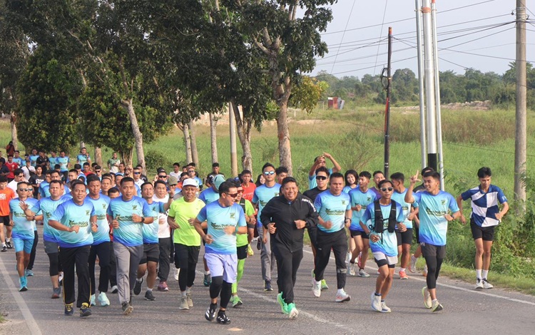 Polres Pelalawan Launcing Policing Green Runners, Wujudkan Lingkungan Hijau dan Sehat