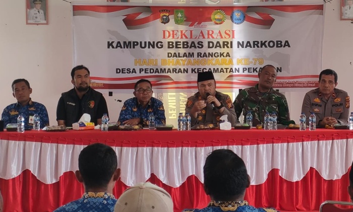Deklarasikan Kampung Bebas Narkoba Tindakan Nyata Polsek Bangko
