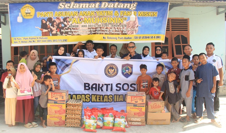 Lapas Pekanbaru Salurkan Bansos ke Panti Asuhan, Wujud Kepedulian Sosial Pemasyarakatan