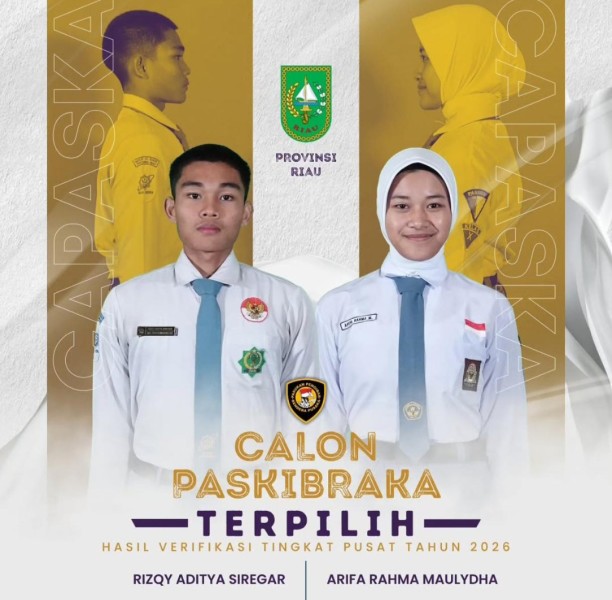 Putra Siak Lolos Paskibraka Nasional 2026, Resqi Aditya Siap Bertugas di Istana Negara