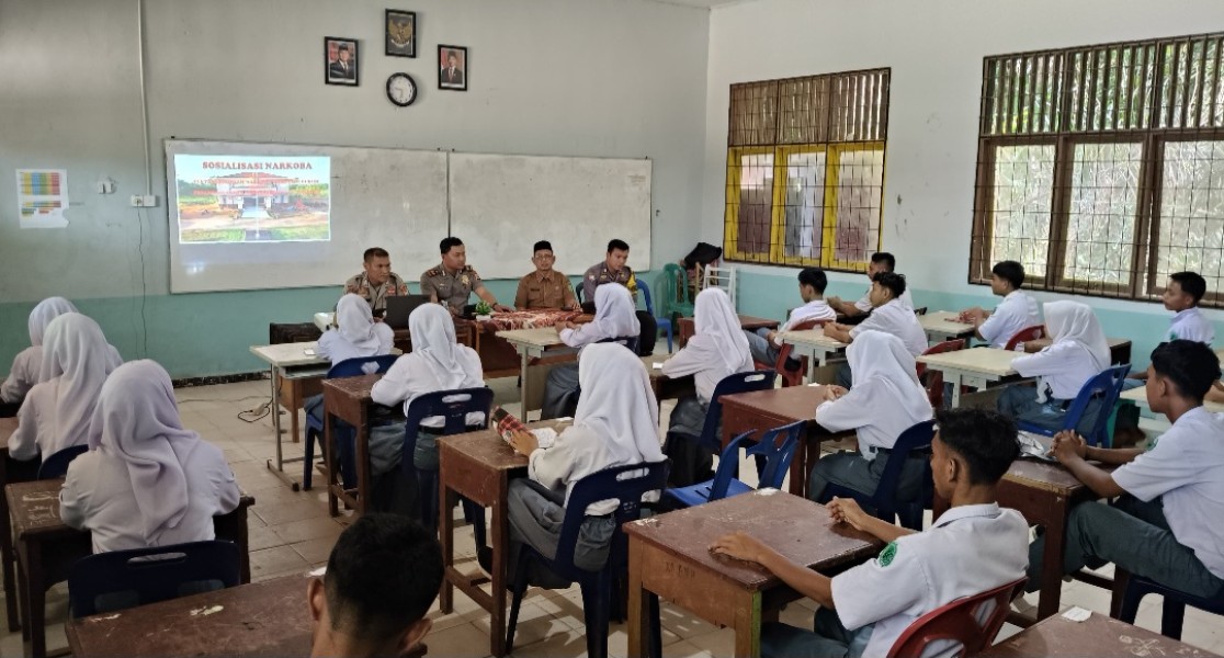 Polsek Rimba Melintang Edukasi Pelajar Jauhi Narkoba