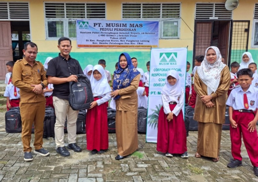 PT Musim Mas Bantu 480 Siswa SD di Pelalawan, Wujud Nyata Peduli Pendidikan
