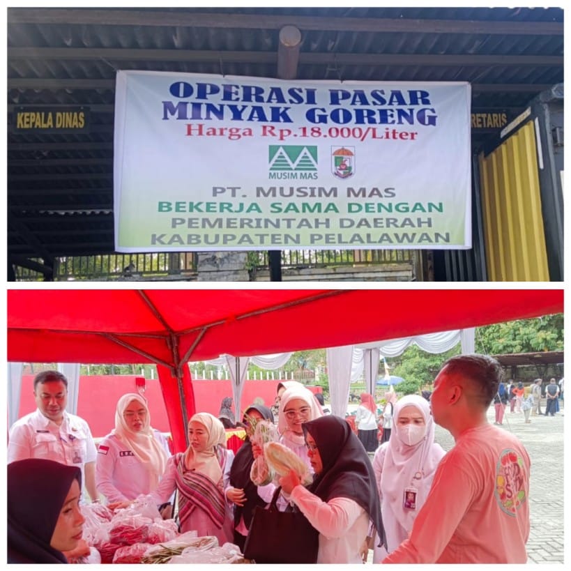 Gandeng PT Musim Mas dan Bulog, Pemkab Pelalawan Gelar Pasar Murah Jelang Idul Adha