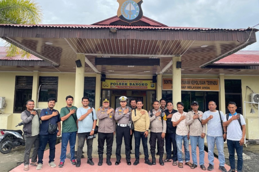Sambut Ramadan, Polsek Bangko Pererat Sinergi dengan Jurnalis