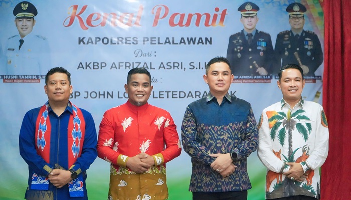 Gelar Kenal Pamit Kapolres Pelalawan, Zukri Harap Kerjasama Terus Berjalan