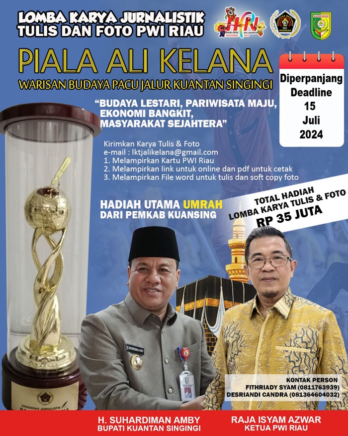 Deadline LKJ Raja Ali Kelana Diperpanjang Hingga 15 Juli 2024