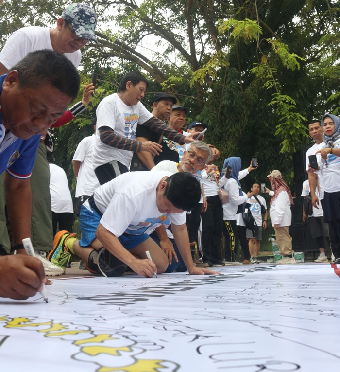 Ikrar Anti Korupsi di Puncak HPN 2025 Riau