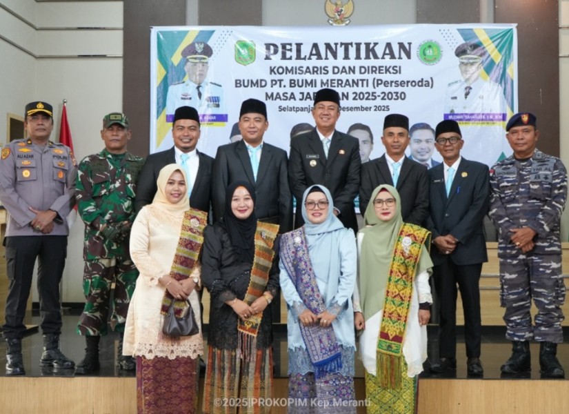 Wabup Meranti Lantik Direksi BUMD, Tegaskan Kapal PT Bumi Meranti Sedang Dihantam Badai