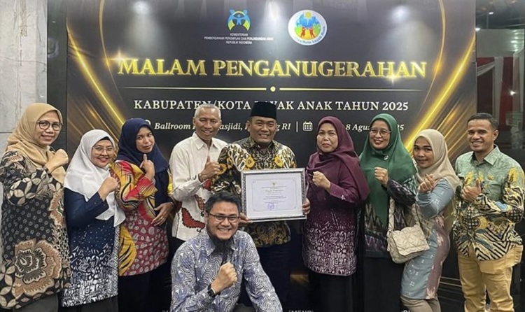 Bukti Komitmen Pemerintah Terhadap Perlindungan Anak, Kota Dumai Kembali Terima Anugerah Kota Layak Anak