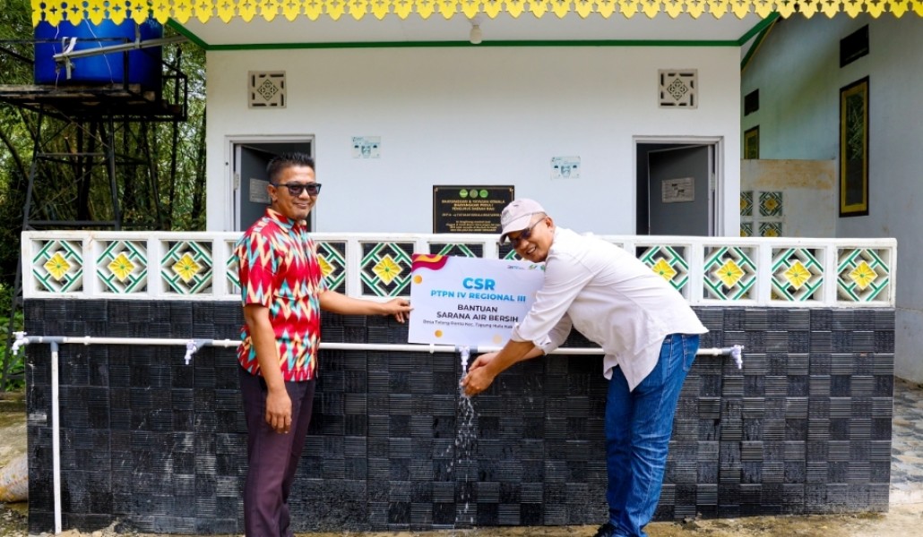 PTPN IV Regional III Bantu Atasi Krisis Air Bersih di Desa Talang Danto