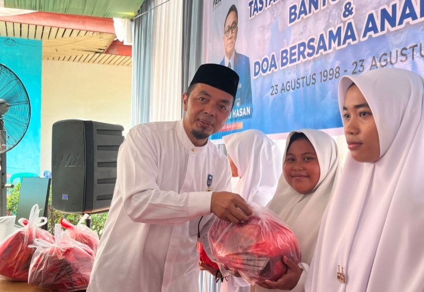 Milad ke-28 PAN Kampar: Santuni 135 Anak Yatim, Kader Diminta Gerak Cepat