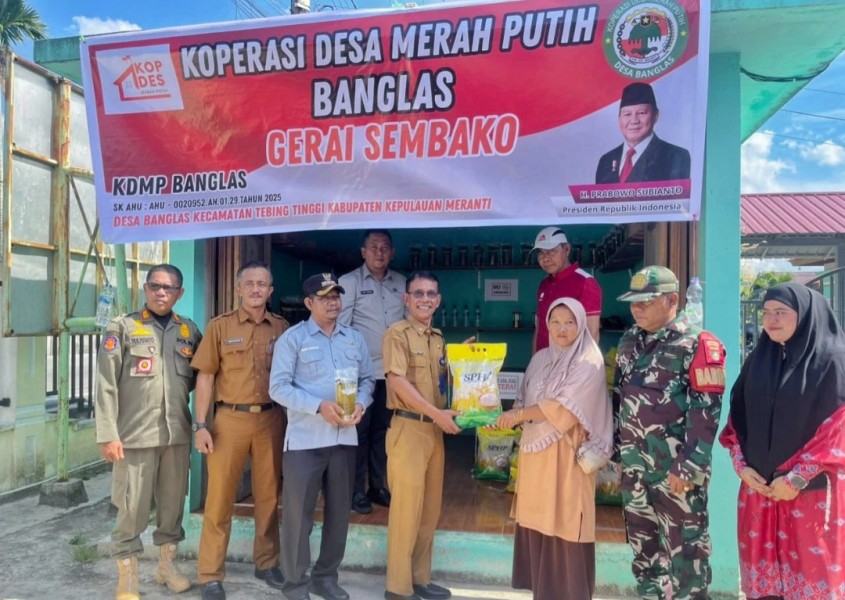 KDMP Banglas Jadi Koperasi Desa Pertama Beroperasi di Kepulauan Meranti