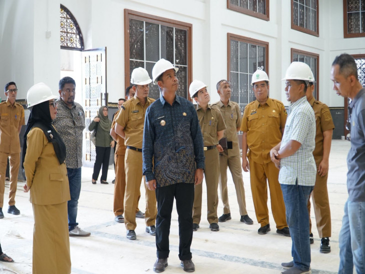 Bupati Dan Wakil Bupati Kampar Tinjau Proyek Islamic Center, Target Rampung Maret 2026