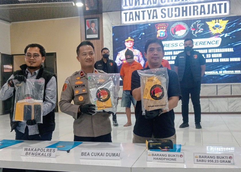 Satres Narkoba Polres Bengkalis Ungkap Sindikat Jaringan Narkoba Internasional