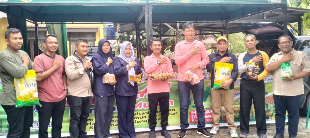 Gerakan Pangan Murah di Lipat Kain Kampar Kiri, Sekejab Langsung Ludes