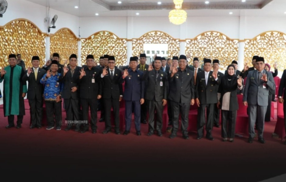 Perkuat Struktur OPD, Bupati Anton Lantik Pejabat Eselon II dan III Rohul