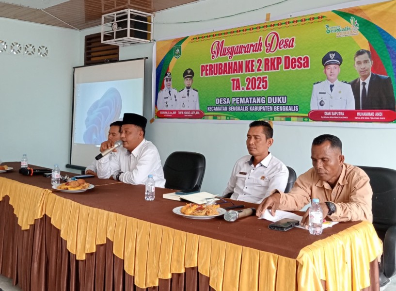Desa Pematang Duku Gelar Musdes RKPDes Perubahan 2025 Sekaligus Sosialisasi Festival Anak Soleh