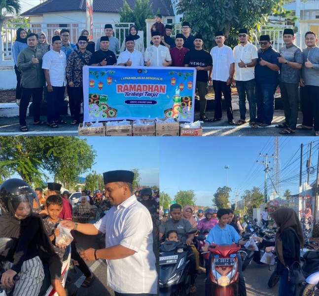 Ramadan Penuh Berkah, Lapas Bengkalis Bagikan Takjil Bagi Pengendara