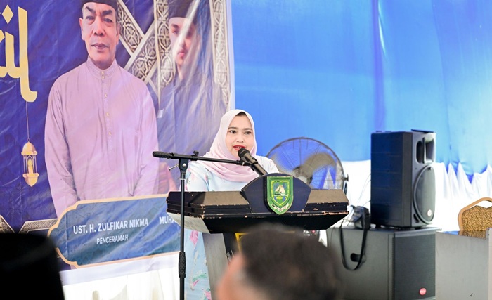 Hadiri Halal Bihalal Kecamatan Mandau, Bupati Kasmarni Ajak Perkuat Bangun Negeri