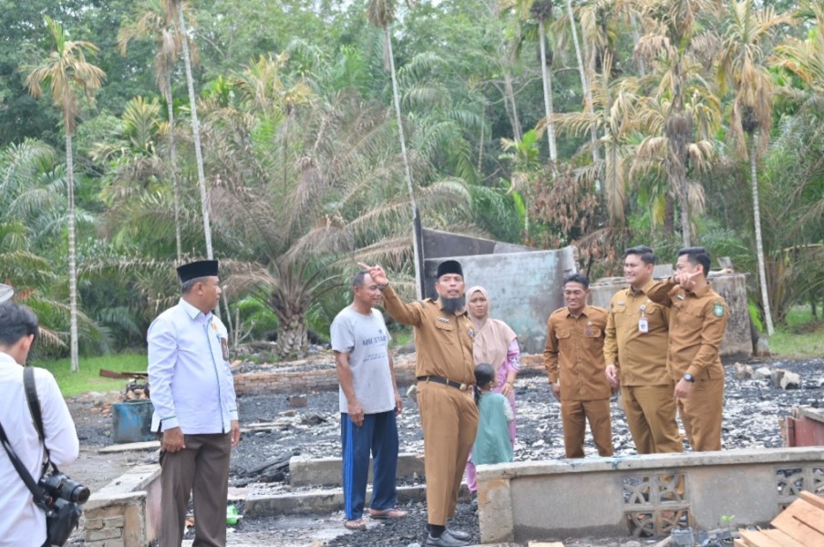 Pemdes Bantan Sari Ucapkan Terimakasih, Pemkab Bengkalis Peduli Korban Kebakaran