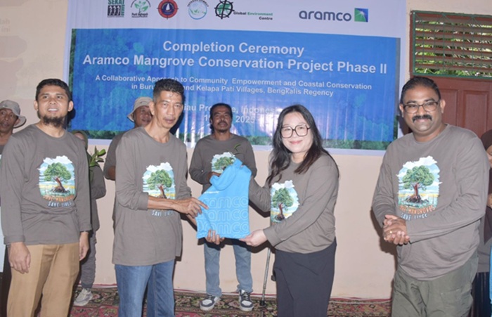 Hadiri Penutupan Projek Konservasi Mangrove Aramco Asia Singapore Fase Kedua, Bupati Kasmarni Berharap Ada Fase Lanjutan