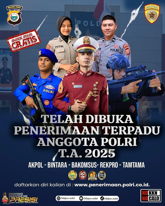 Sosialisasi Penerimaan Calon Anggota Polri ke SMA 1 Pujud, Kapolres Tegaskan Gratis