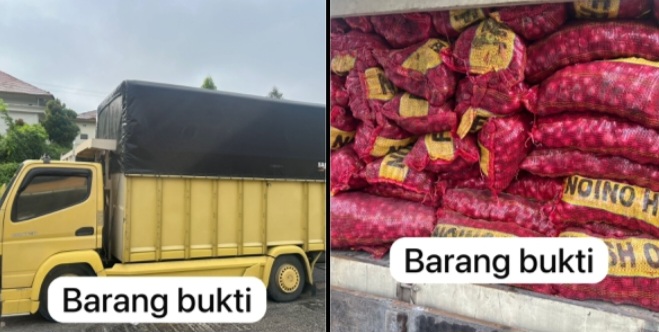 887 Karung Bawang Ilegal Disita, Polisi Bongkar Jalur Masuk dari Teluk Meranti