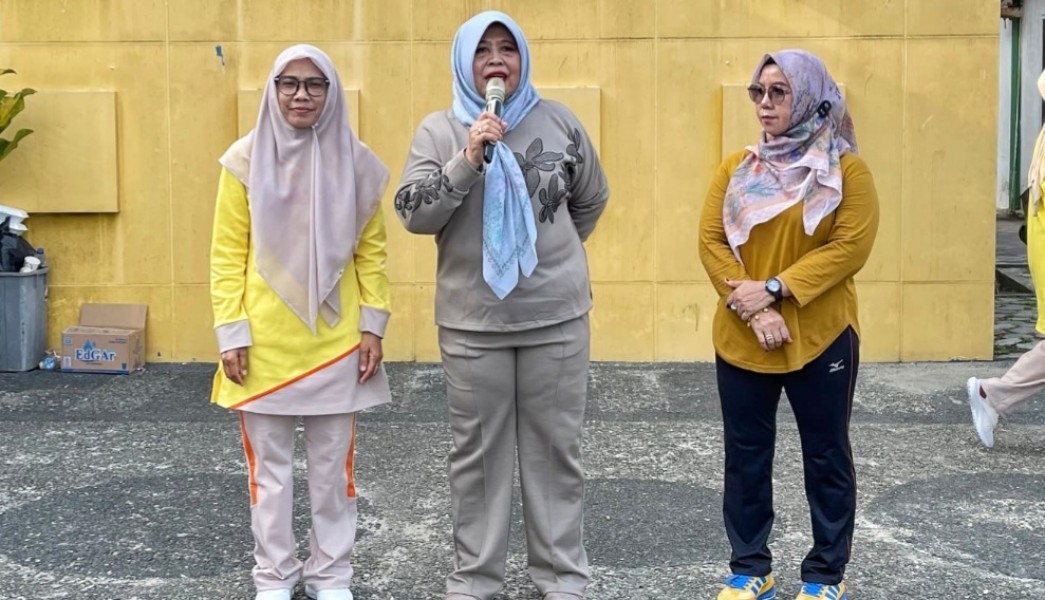 Semarak HUT RI ke-81, DWP Meranti Satukan Ibu-Ibu OPD Lewat Senam dan Lomba