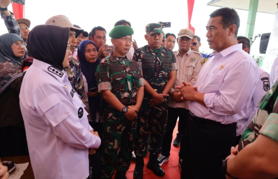 Kunker Menteri Pertanian ke Siak, Bupati Afni Sampaikan Kebutuhan Irigasi Persawahan