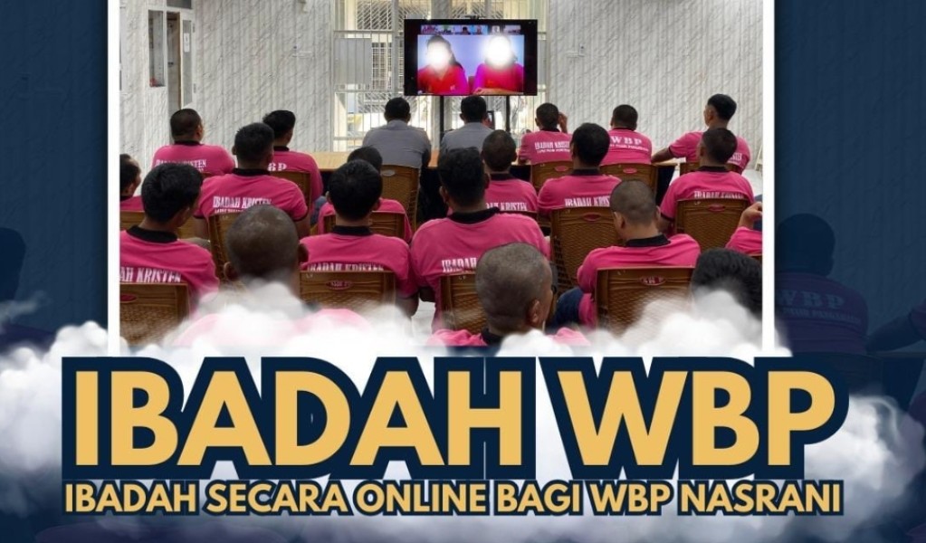 Ibadah Online Senin: WBP Nasrani Lapas Pasir Pangarayan Jalani Pembinaan Kepribadian