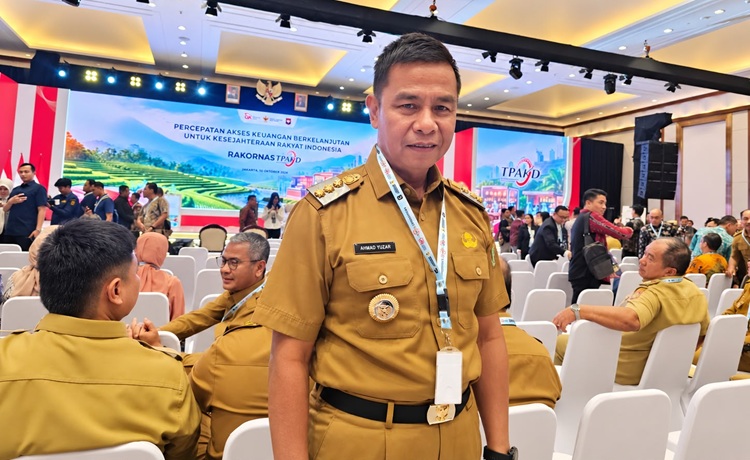 Ahmad Yuzar Hadiri Rakornas TPAKD, Dorong Akses Keuangan Merata bagi UMKM Kampar