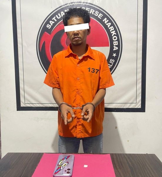 Satresnarkoba Amankan Pengedar Sabu Dijalan Diponegoro Bengkalis