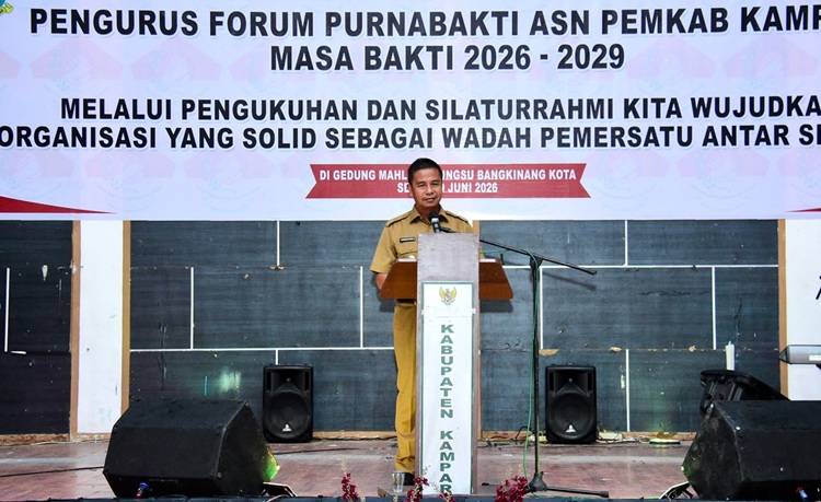 Bupati Kampar Kukuhkan Forum Purnabakti ASN 2026-2029, Perkuat Silaturahmi Pensiunan Aparatur