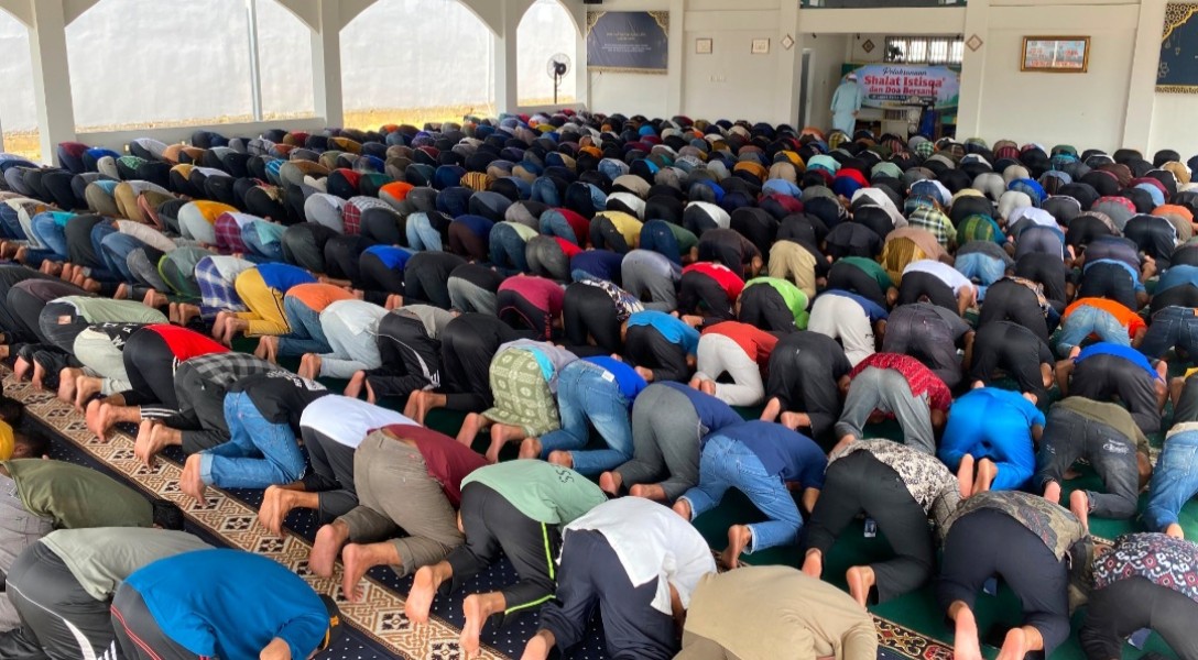 Lapas Bagansiapiapi Gelar Salat Istisqa, Berharap Hujan Segera Turun