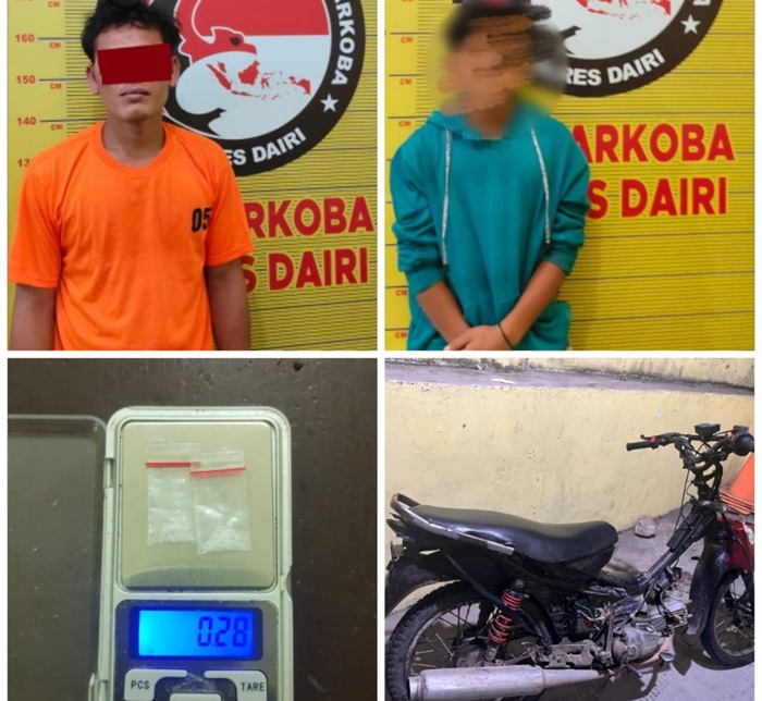 Tepis Isu Terima Setoran, Polres Dairi Ringkus Pengedar Narkoba di Tigalingga