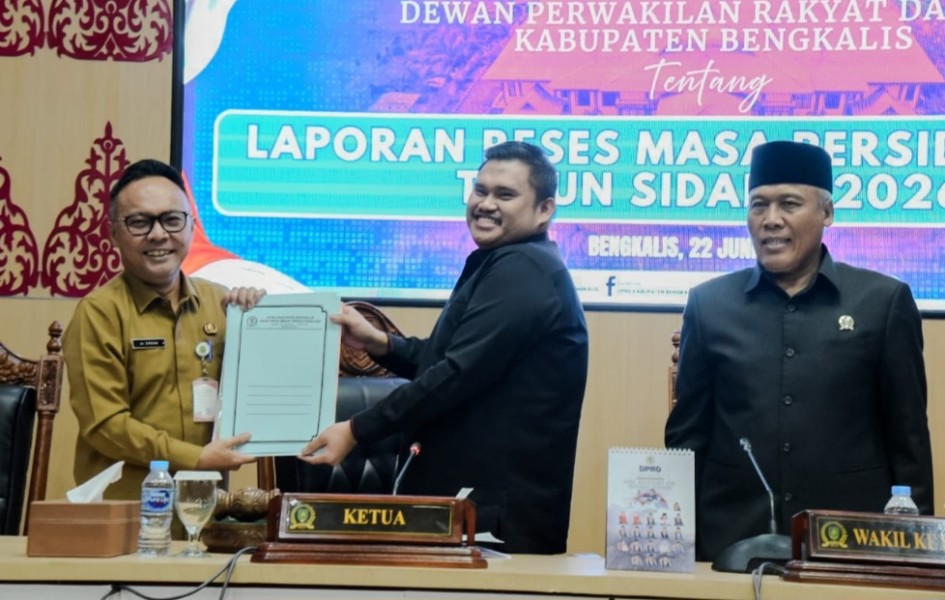 Pemkab Bengkalis Siap Tindak Lanjuti Aspirasi Warga, Terima Laporan Hasil Reses DPRD 2026