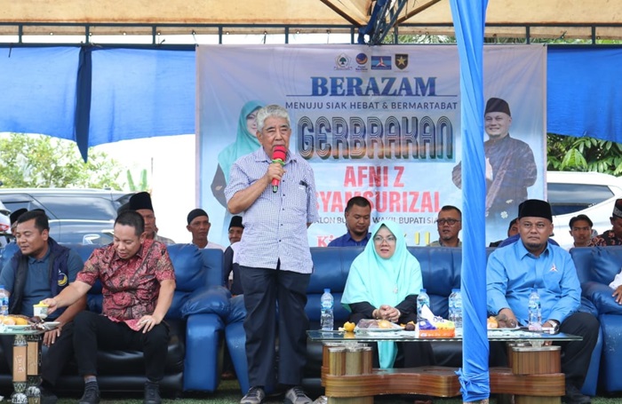 Semangat Arwin AS Membersemai Afni Z-Syamsurizal Untuk Siak Hebat dan Bermartabat