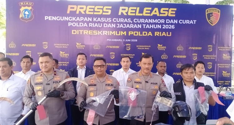 Narkoba Jadi Pemicu, Polda Riau Bongkar 1.333 Kasus Kejahatan Jalanan dalam Lima Bulan