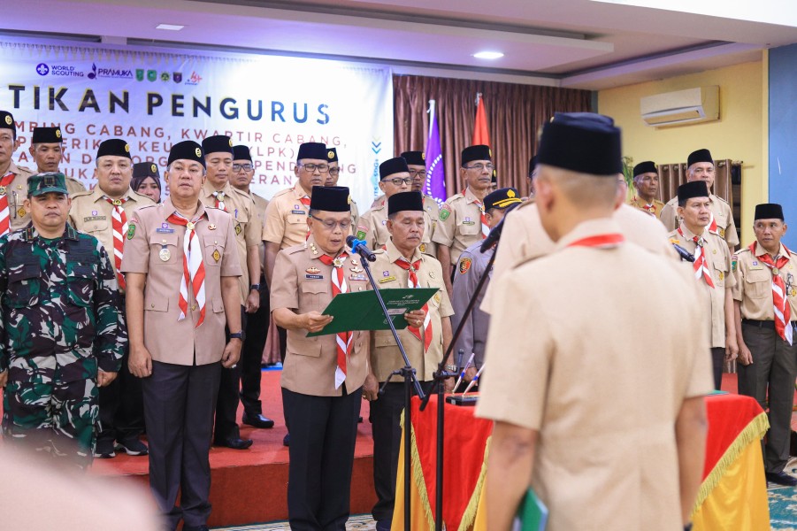 Pengurus Mabicab dan Kwarcab Pramuka Kepulauan Meranti Dikukuhkan