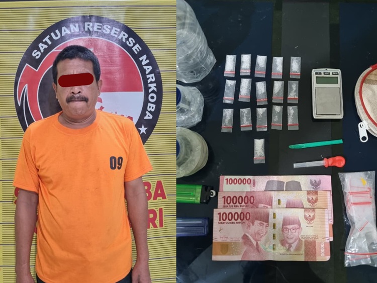 Hendak Mandi, Bandar Sabu di Dairi Diciduk Polisi dengan 16 Paket Barang Bukti