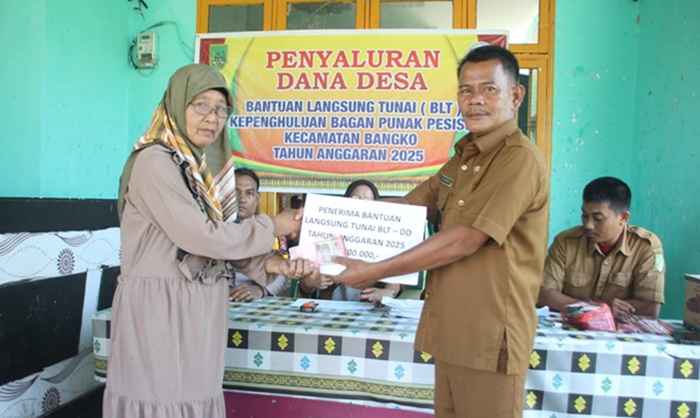 46 Keluarga Warga Bagan Punak Terima BLT Dana Desa Tahap I