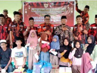 Pemuda Pancasila Rohul Tebar Kepedulian, Santuni Anak Yatim di Bulan Ramadhan
