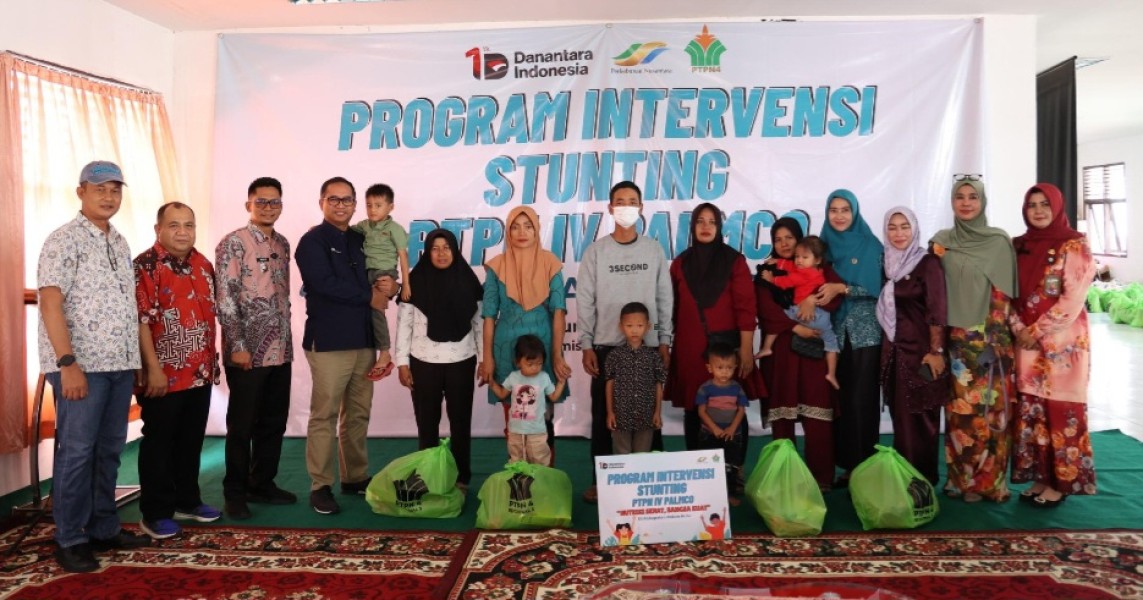 Ratusan Ibu-ibu Terbantu Program Intervensi Stunting PTPN IV di Rokan Hulu