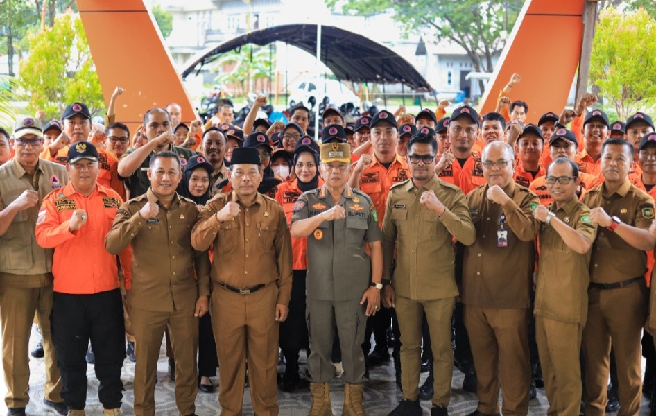 Bupati Asmar Pimpin Apel BPBD Meranti : Tekankan Mitigasi dan Bijak Bermedsos