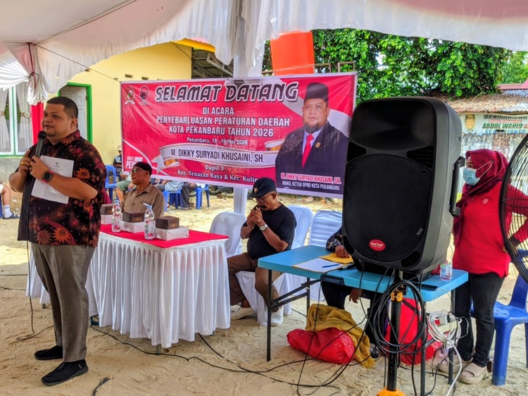 Warga Tenayan Raya Antusias Ikuti Sosialisasi Perda KTR Bersama Wakil Ketua DPRD Pekanbaru M Dikky Suryadi