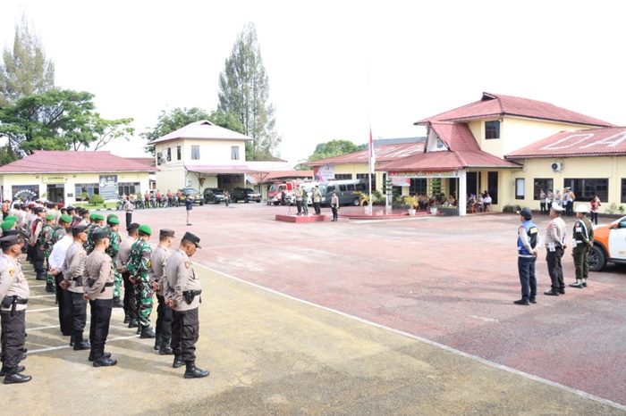 Polres Dairi Bersama Forkopimda Gelar Apel Operasi Ketupat Toba 2025