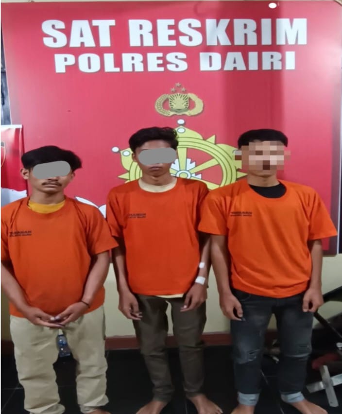 Polres Dairi Berhasil Bekuk 3 Pemuda Pelaku Pemerkosaan