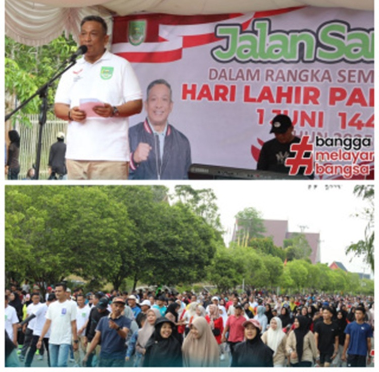 Bupati Anton Resmi Luncurkan Car Free Day Rutin Setiap Minggu, Ribuan Warga Padati CFD Perdana Rohul