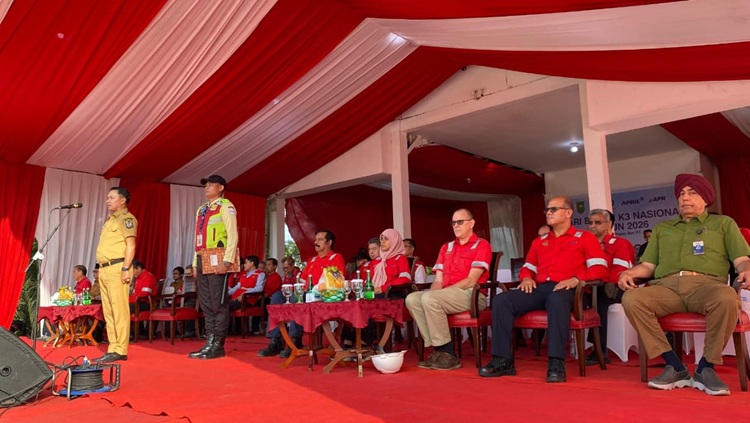 Upacara Bulan K3 Nasional 2026, RAPP Perkuat Komitmen Keselamatan dan Kesehatan Kerja